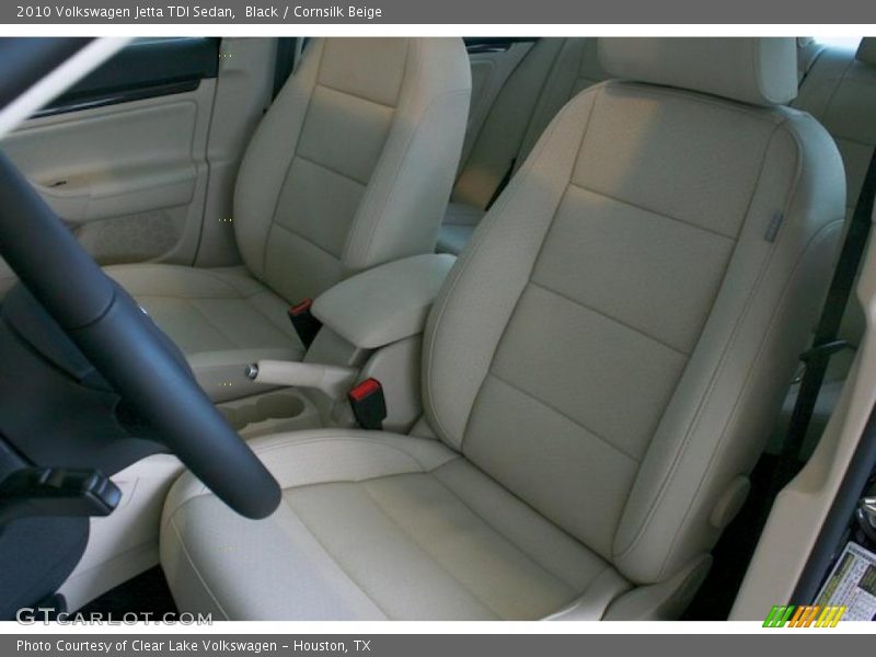 Black / Cornsilk Beige 2010 Volkswagen Jetta TDI Sedan