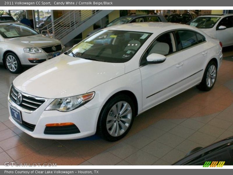 Candy White / Cornsilk Beige/Black 2011 Volkswagen CC Sport