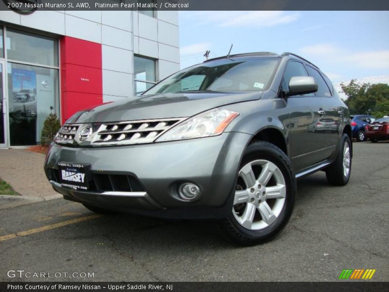 Platinum Pearl Matallic / Charcoal 2007 Nissan Murano SL AWD