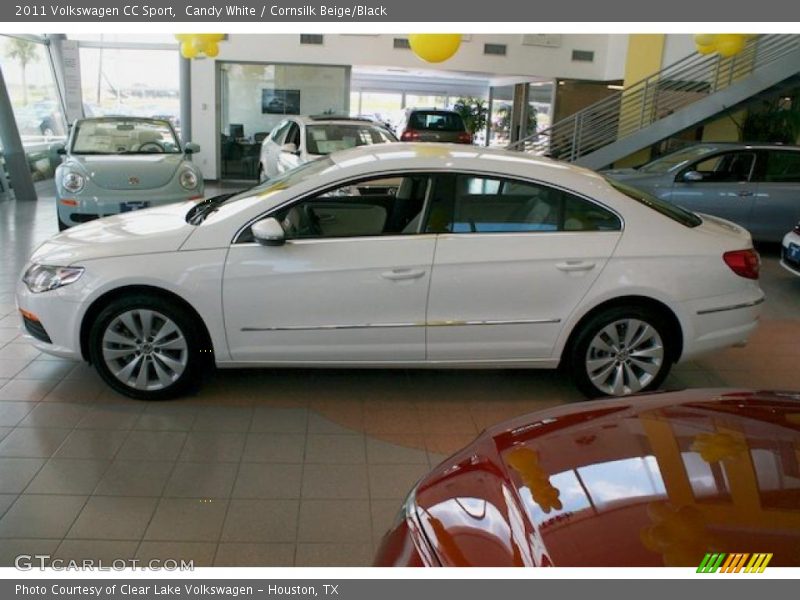 Candy White / Cornsilk Beige/Black 2011 Volkswagen CC Sport