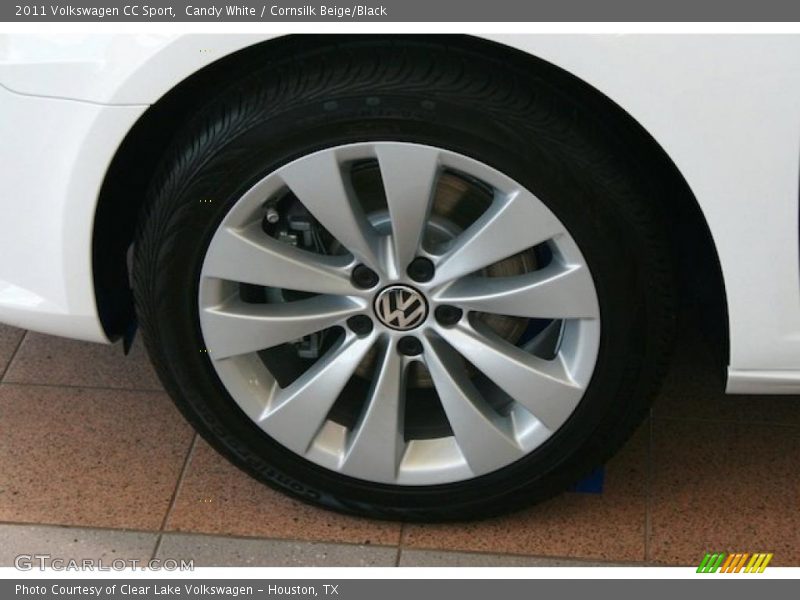 Candy White / Cornsilk Beige/Black 2011 Volkswagen CC Sport