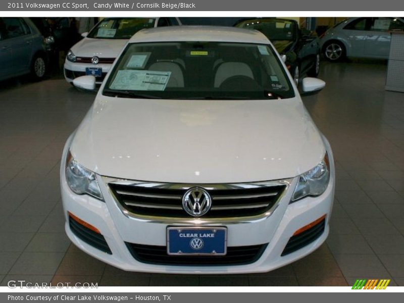 Candy White / Cornsilk Beige/Black 2011 Volkswagen CC Sport
