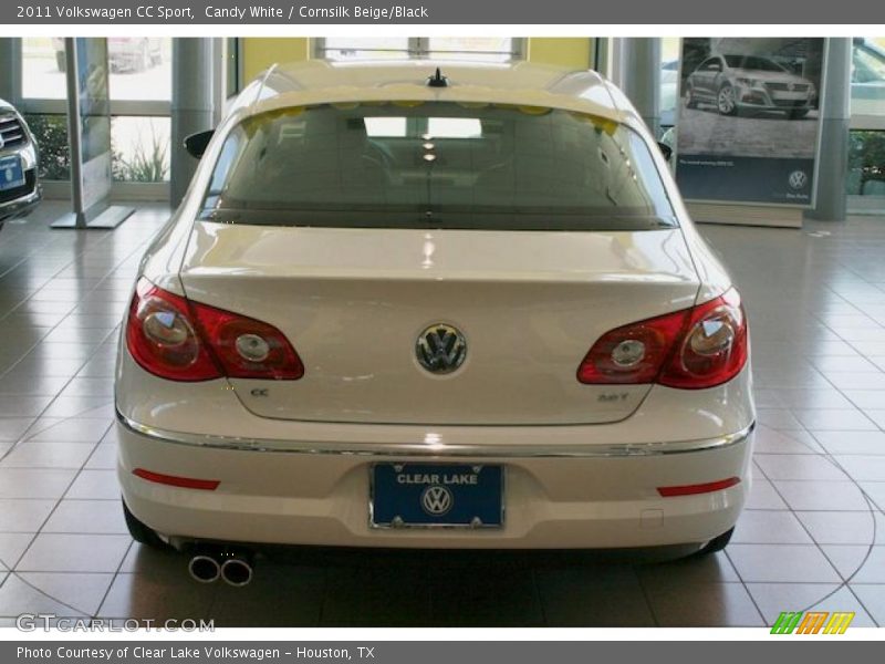 Candy White / Cornsilk Beige/Black 2011 Volkswagen CC Sport