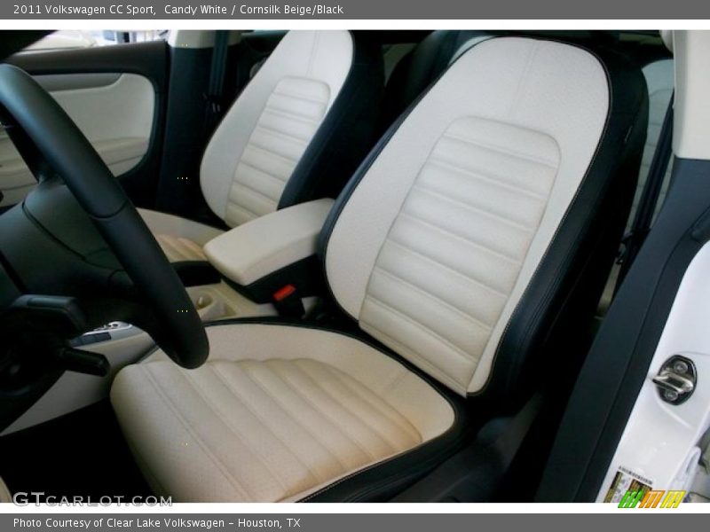 Candy White / Cornsilk Beige/Black 2011 Volkswagen CC Sport
