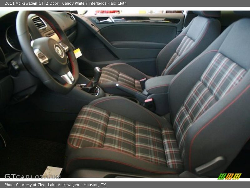 Candy White / Interlagos Plaid Cloth 2011 Volkswagen GTI 2 Door