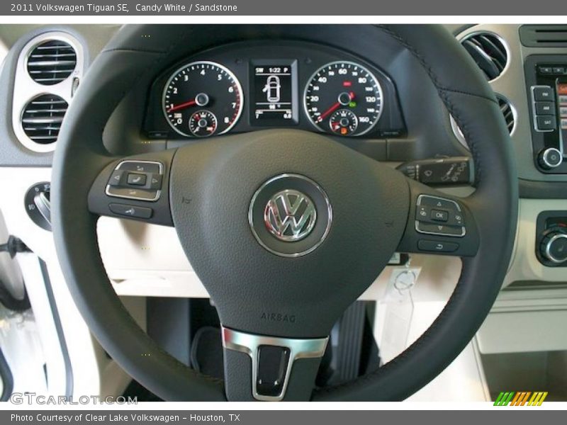 Candy White / Sandstone 2011 Volkswagen Tiguan SE