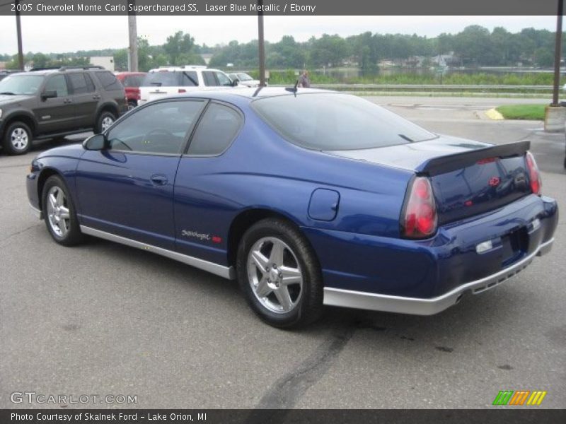 Laser Blue Metallic / Ebony 2005 Chevrolet Monte Carlo Supercharged SS