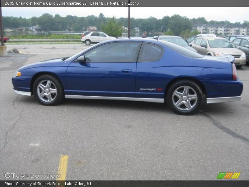 Laser Blue Metallic / Ebony 2005 Chevrolet Monte Carlo Supercharged SS