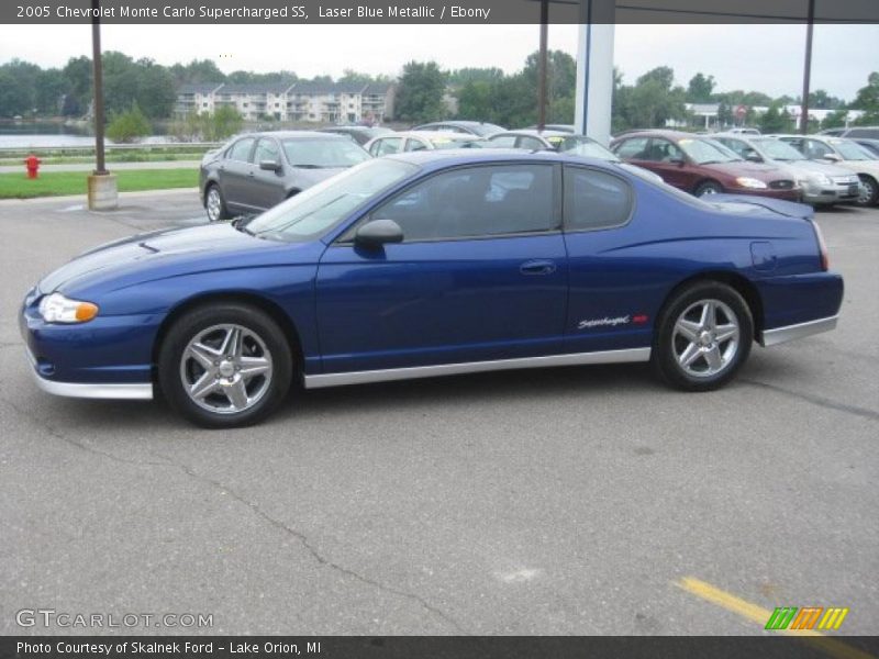 Laser Blue Metallic / Ebony 2005 Chevrolet Monte Carlo Supercharged SS