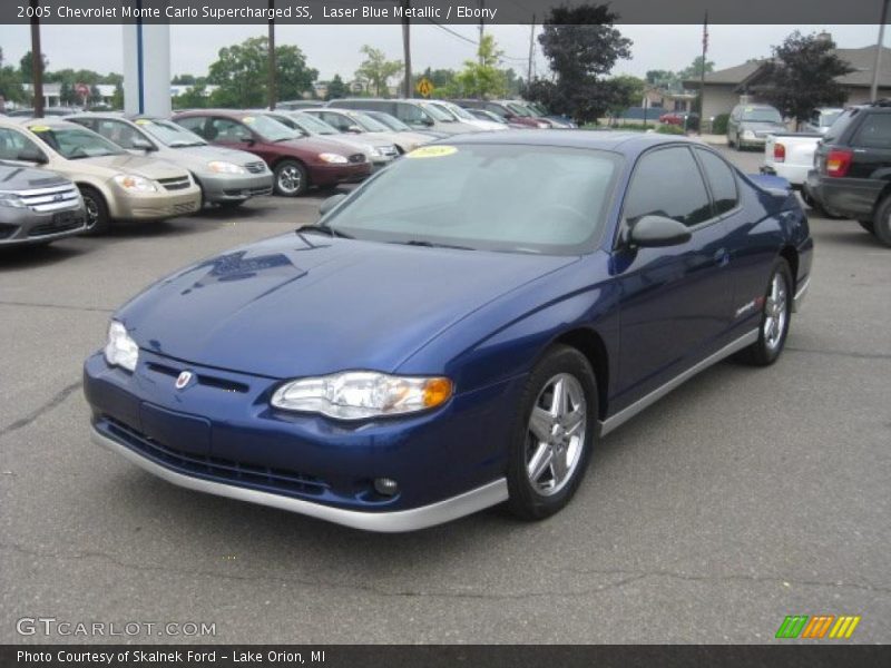 Laser Blue Metallic / Ebony 2005 Chevrolet Monte Carlo Supercharged SS