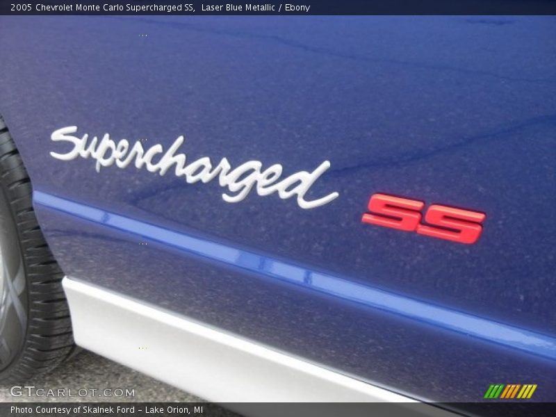 Laser Blue Metallic / Ebony 2005 Chevrolet Monte Carlo Supercharged SS