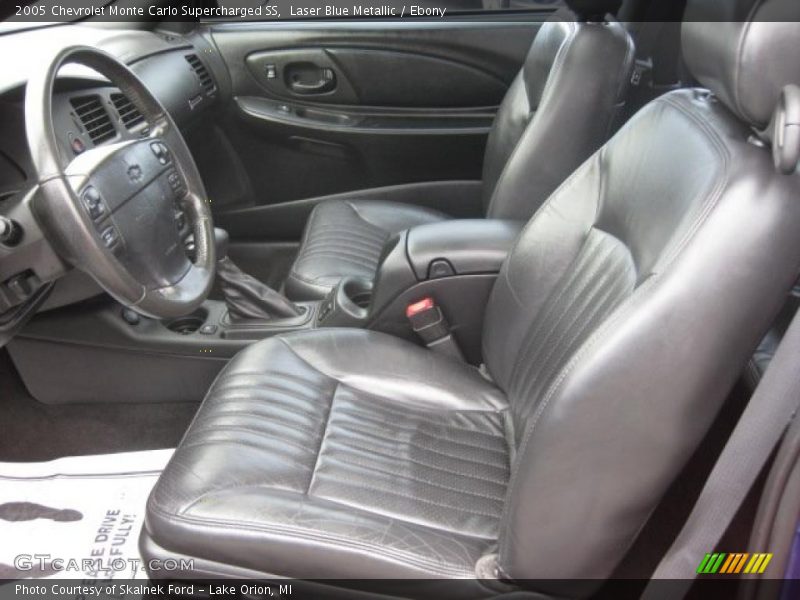 Laser Blue Metallic / Ebony 2005 Chevrolet Monte Carlo Supercharged SS
