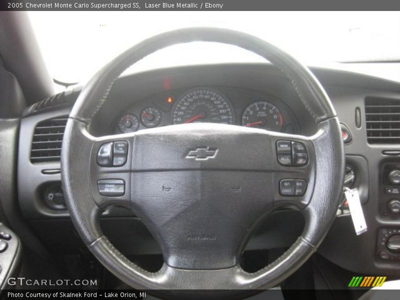 Laser Blue Metallic / Ebony 2005 Chevrolet Monte Carlo Supercharged SS