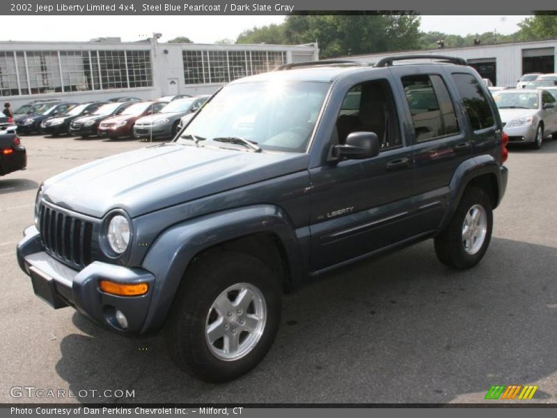 Steel Blue Pearlcoat / Dark Slate Gray 2002 Jeep Liberty Limited 4x4