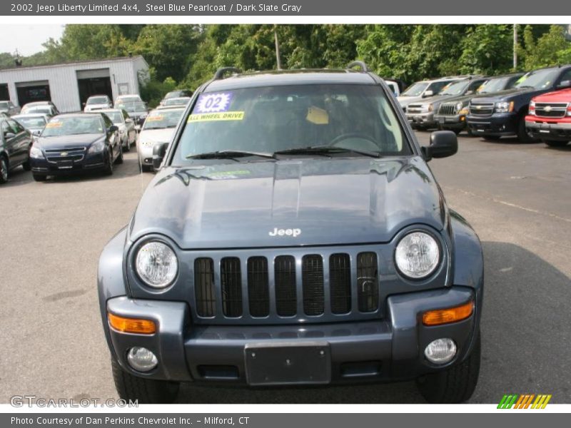 Steel Blue Pearlcoat / Dark Slate Gray 2002 Jeep Liberty Limited 4x4