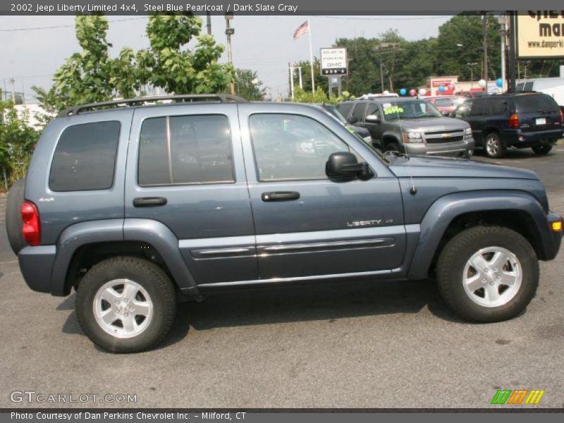 Steel Blue Pearlcoat / Dark Slate Gray 2002 Jeep Liberty Limited 4x4