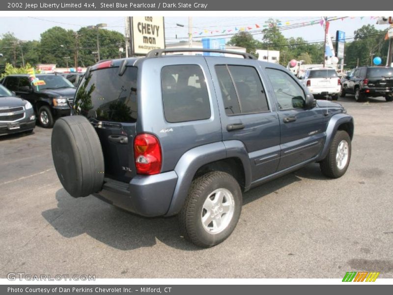 Steel Blue Pearlcoat / Dark Slate Gray 2002 Jeep Liberty Limited 4x4