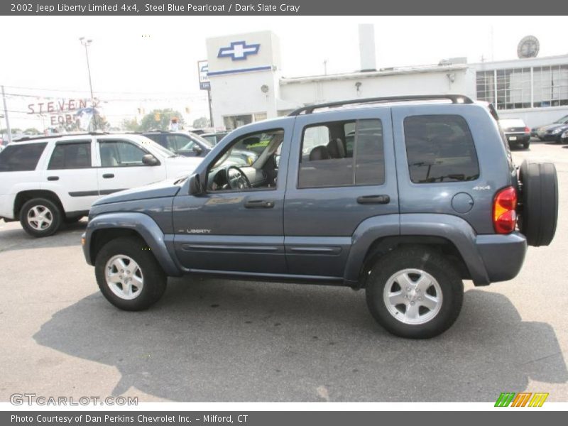 Steel Blue Pearlcoat / Dark Slate Gray 2002 Jeep Liberty Limited 4x4
