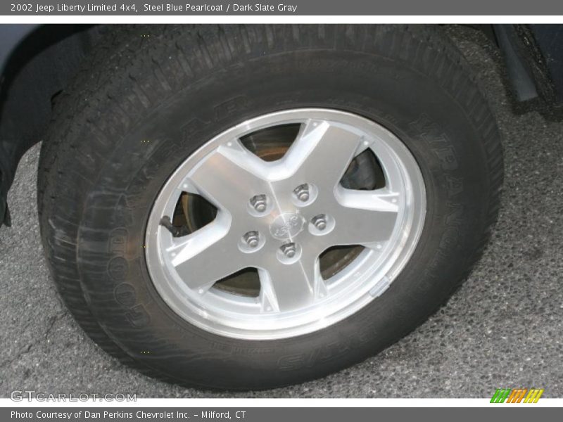 Steel Blue Pearlcoat / Dark Slate Gray 2002 Jeep Liberty Limited 4x4
