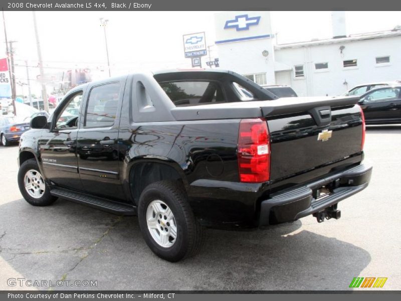 Black / Ebony 2008 Chevrolet Avalanche LS 4x4