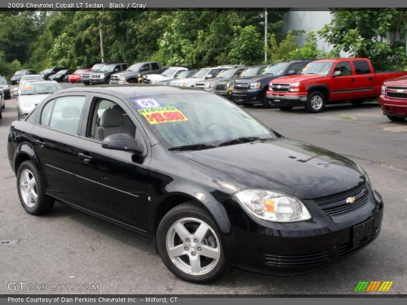 Black / Gray 2009 Chevrolet Cobalt LT Sedan