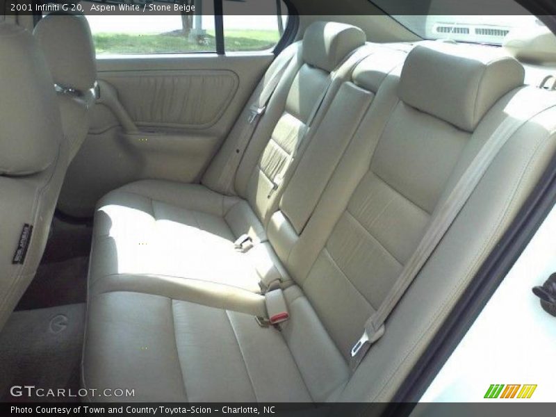 Aspen White / Stone Beige 2001 Infiniti G 20