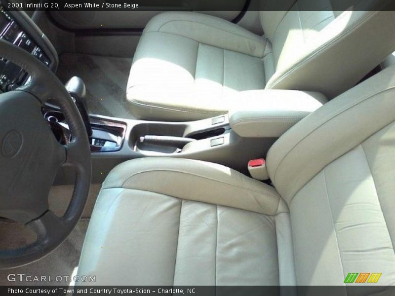 Aspen White / Stone Beige 2001 Infiniti G 20
