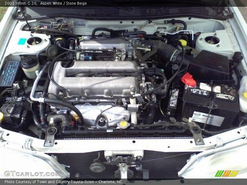 Aspen White / Stone Beige 2001 Infiniti G 20