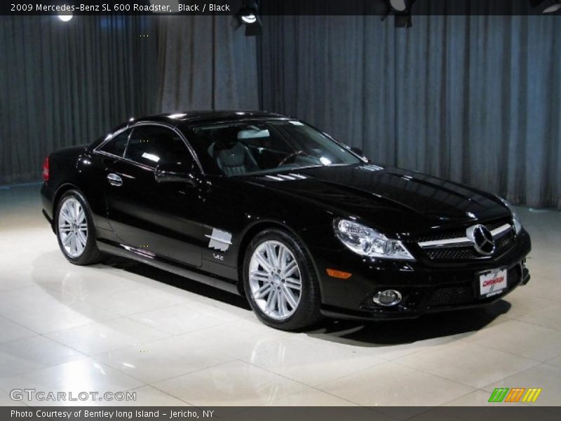 Black / Black 2009 Mercedes-Benz SL 600 Roadster