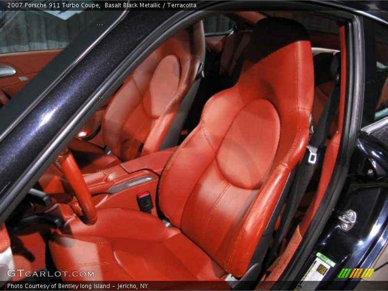 Basalt Black Metallic / Terracotta 2007 Porsche 911 Turbo Coupe