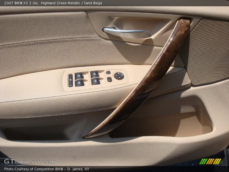 Highland Green Metallic / Sand Beige 2007 BMW X3 3.0si