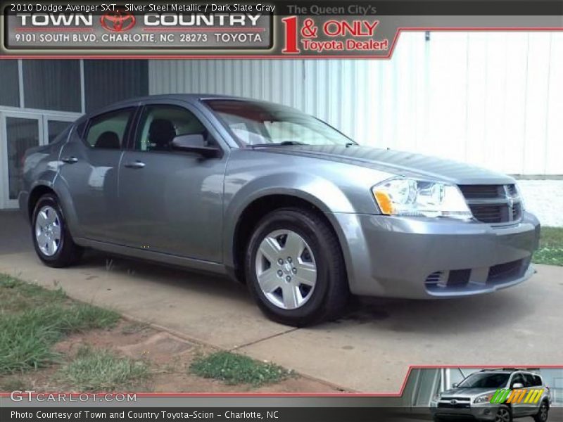 Silver Steel Metallic / Dark Slate Gray 2010 Dodge Avenger SXT