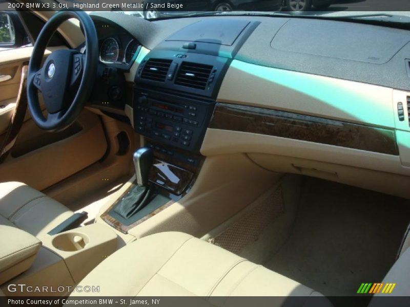Highland Green Metallic / Sand Beige 2007 BMW X3 3.0si