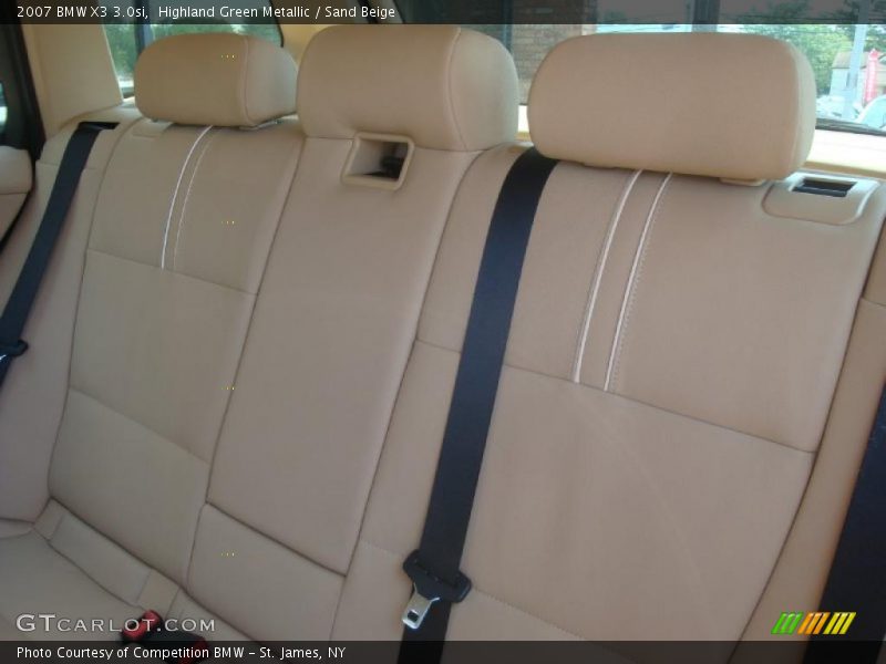 Highland Green Metallic / Sand Beige 2007 BMW X3 3.0si