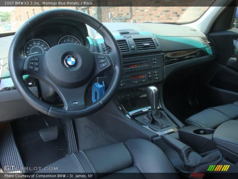 Montego Blue Metallic / Black 2007 BMW X3 3.0si