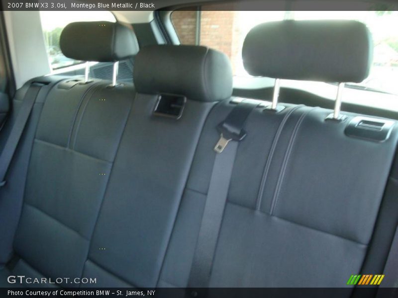 Montego Blue Metallic / Black 2007 BMW X3 3.0si