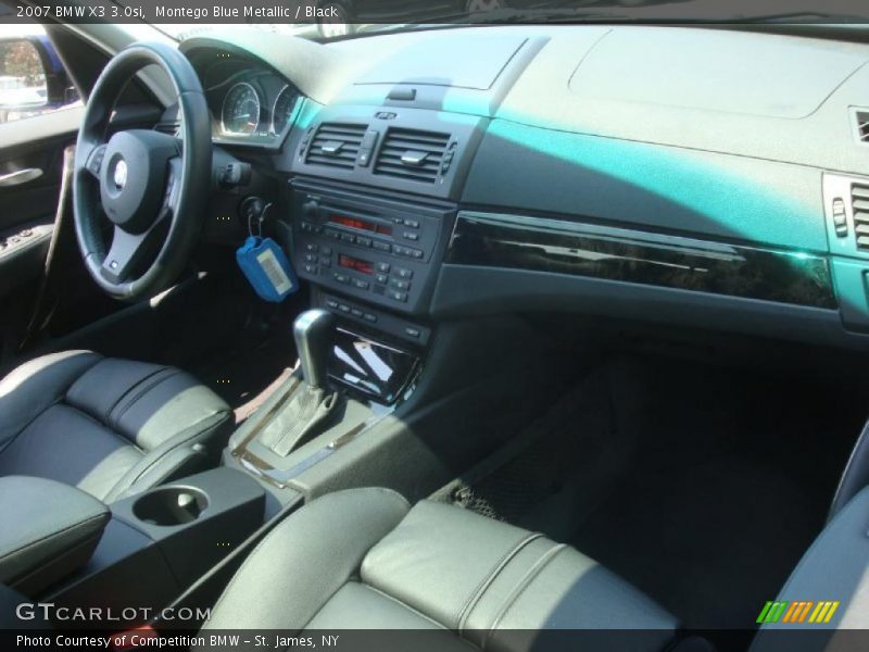 Montego Blue Metallic / Black 2007 BMW X3 3.0si
