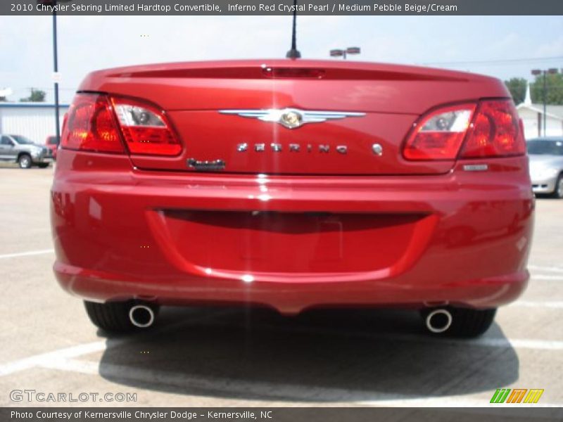 Inferno Red Crystal Pearl / Medium Pebble Beige/Cream 2010 Chrysler Sebring Limited Hardtop Convertible