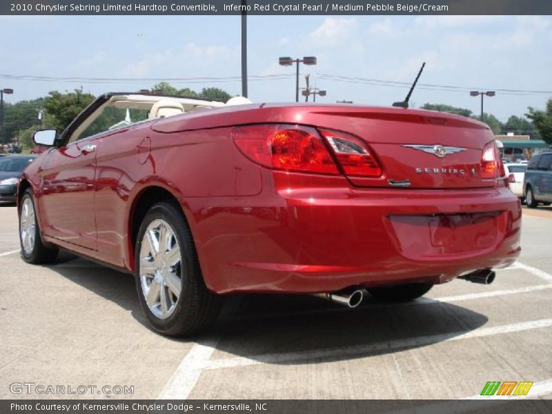 Inferno Red Crystal Pearl / Medium Pebble Beige/Cream 2010 Chrysler Sebring Limited Hardtop Convertible