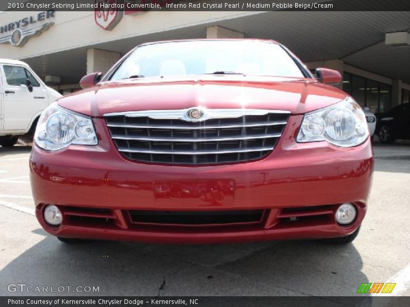 Inferno Red Crystal Pearl / Medium Pebble Beige/Cream 2010 Chrysler Sebring Limited Hardtop Convertible