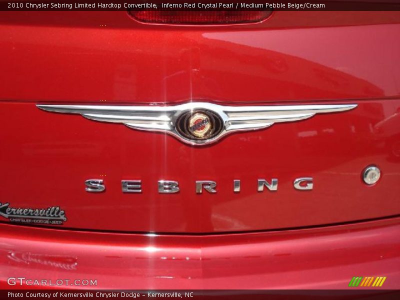 Inferno Red Crystal Pearl / Medium Pebble Beige/Cream 2010 Chrysler Sebring Limited Hardtop Convertible