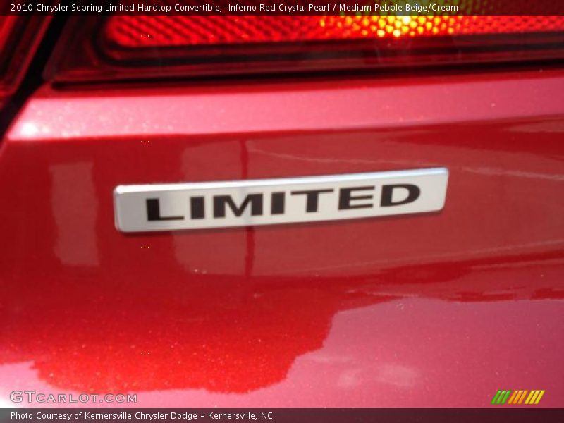 Inferno Red Crystal Pearl / Medium Pebble Beige/Cream 2010 Chrysler Sebring Limited Hardtop Convertible