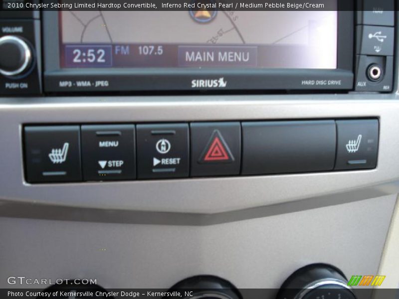 Inferno Red Crystal Pearl / Medium Pebble Beige/Cream 2010 Chrysler Sebring Limited Hardtop Convertible