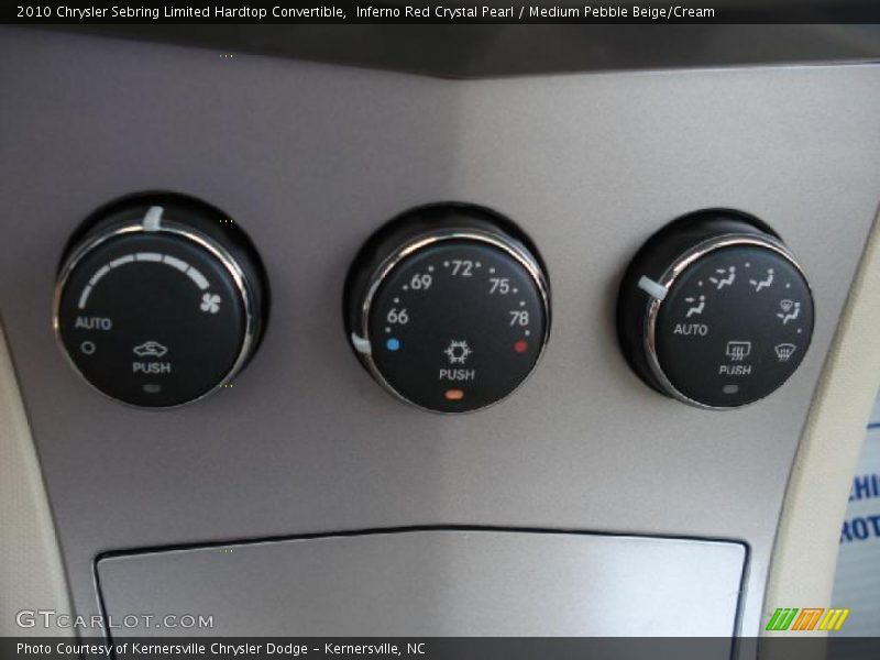 Inferno Red Crystal Pearl / Medium Pebble Beige/Cream 2010 Chrysler Sebring Limited Hardtop Convertible