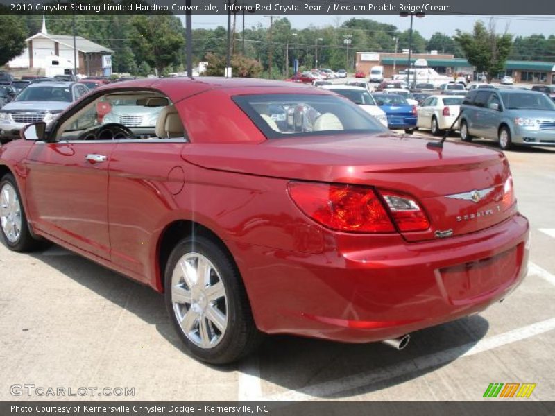 Inferno Red Crystal Pearl / Medium Pebble Beige/Cream 2010 Chrysler Sebring Limited Hardtop Convertible