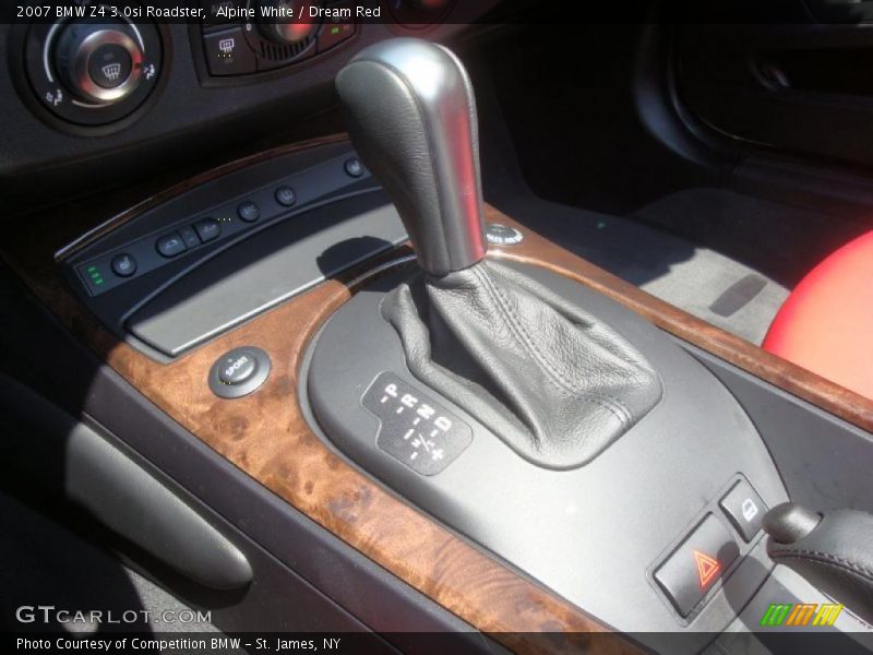 Alpine White / Dream Red 2007 BMW Z4 3.0si Roadster