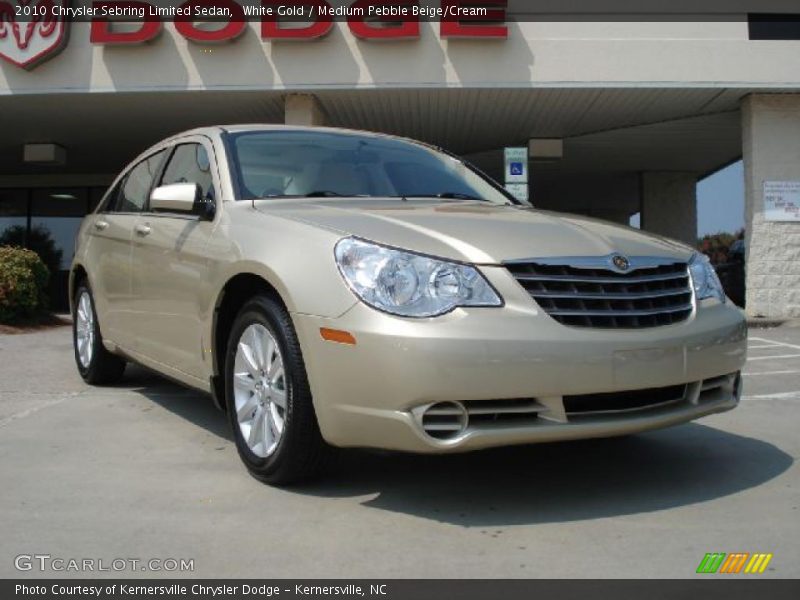 White Gold / Medium Pebble Beige/Cream 2010 Chrysler Sebring Limited Sedan
