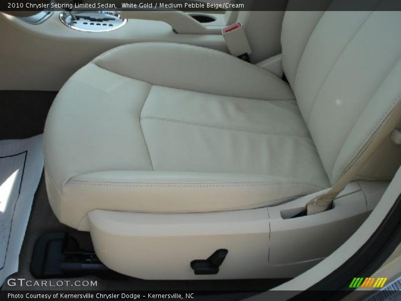 White Gold / Medium Pebble Beige/Cream 2010 Chrysler Sebring Limited Sedan