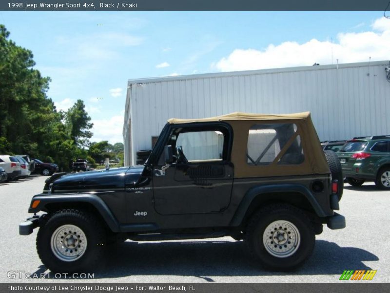 Black / Khaki 1998 Jeep Wrangler Sport 4x4