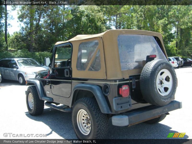 Black / Khaki 1998 Jeep Wrangler Sport 4x4